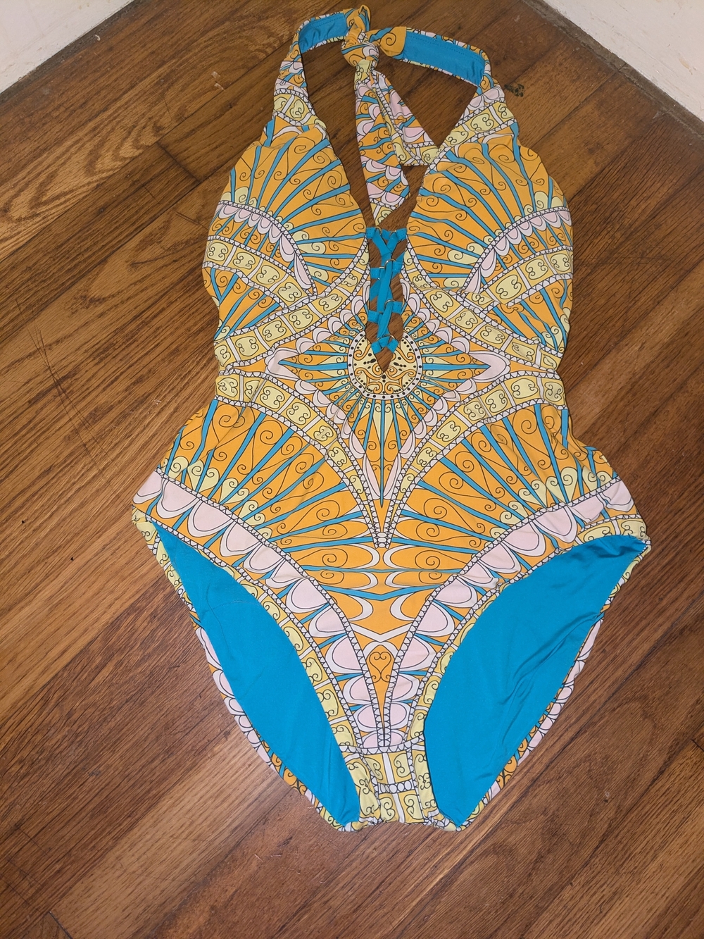 Trina Turk, Orange Sherbert, One Piece Swimsuit